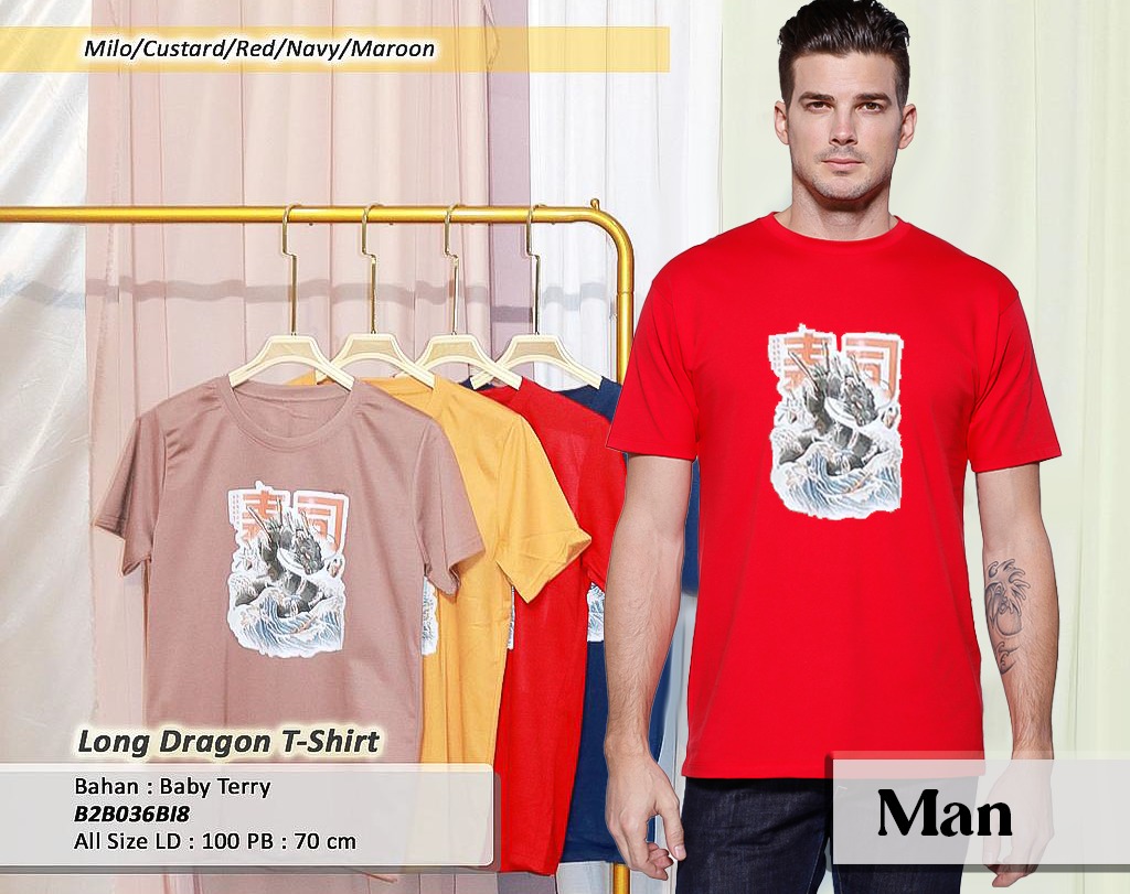 Long Dragon T-shirt (B036)
