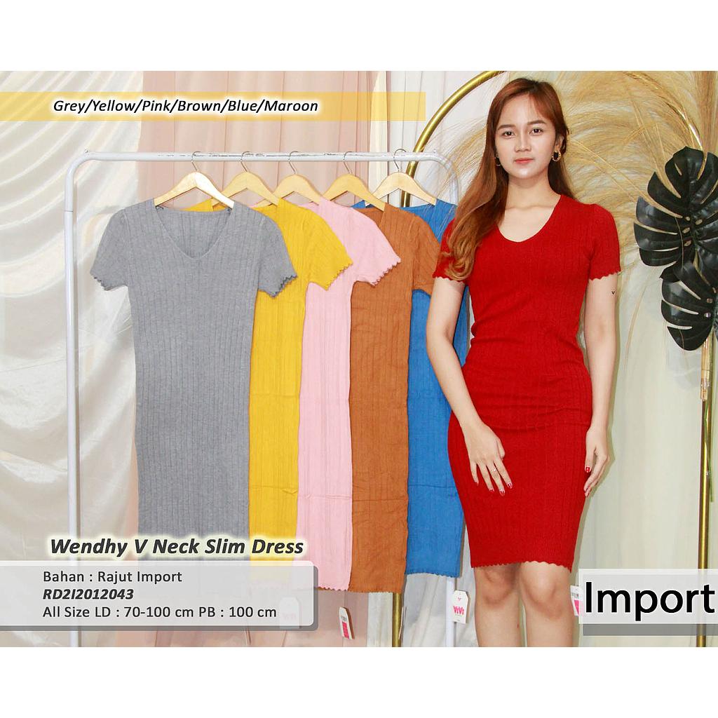 Wendhy V Neck Slim dress