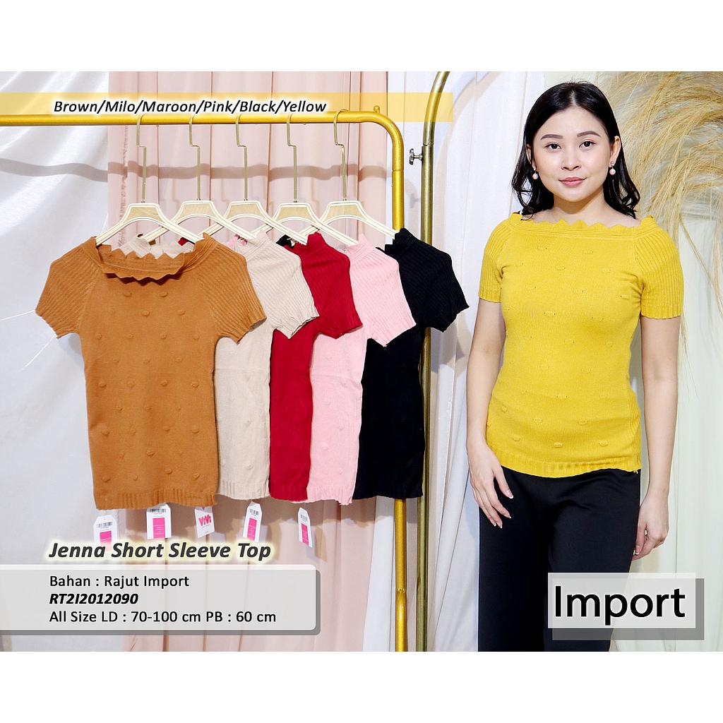 Celina Zig-zag short sleeve top