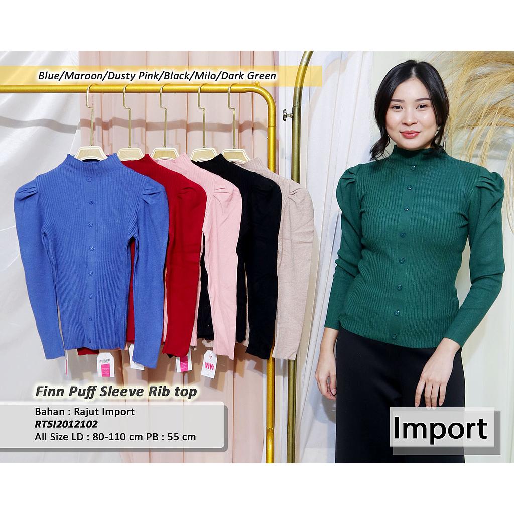 Finn Puff Sleeve Rib Top