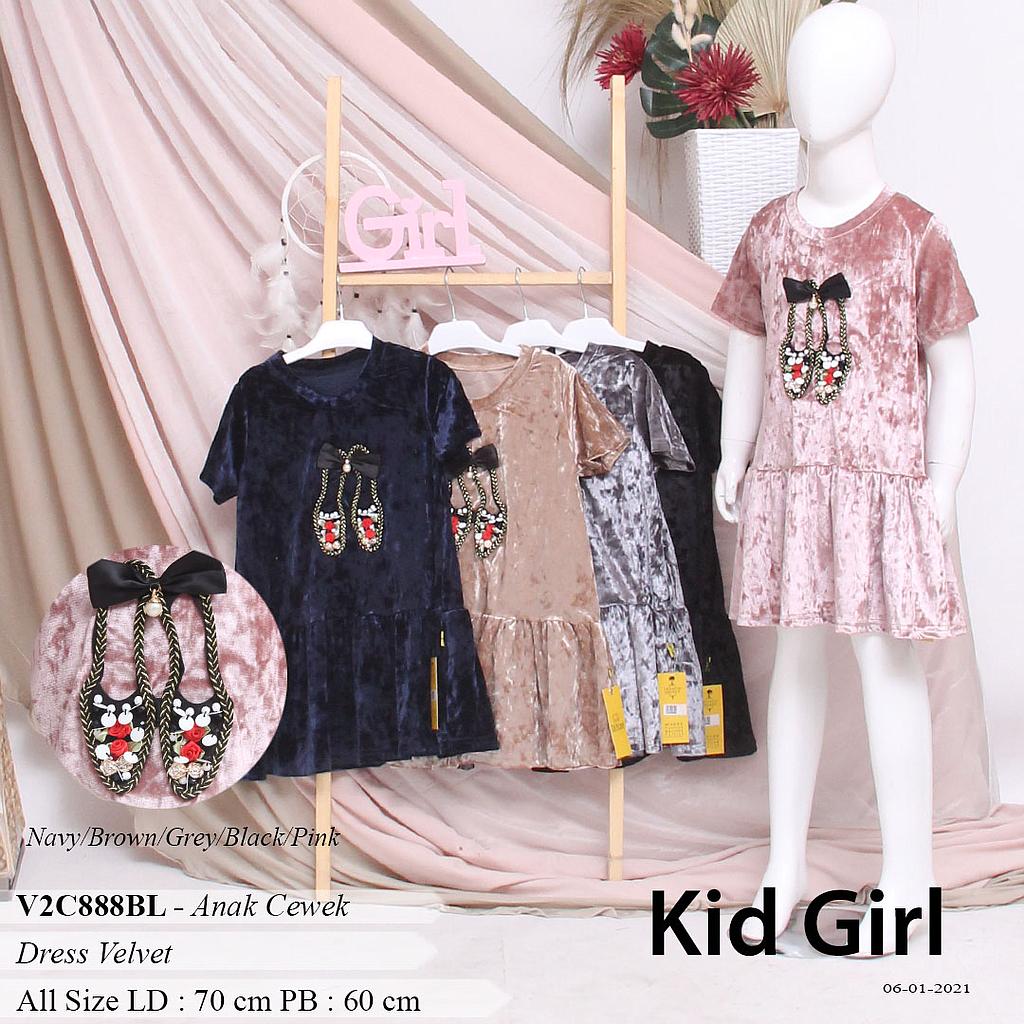 GISSELE DRESS BWH KERUT + APLIKASI 
