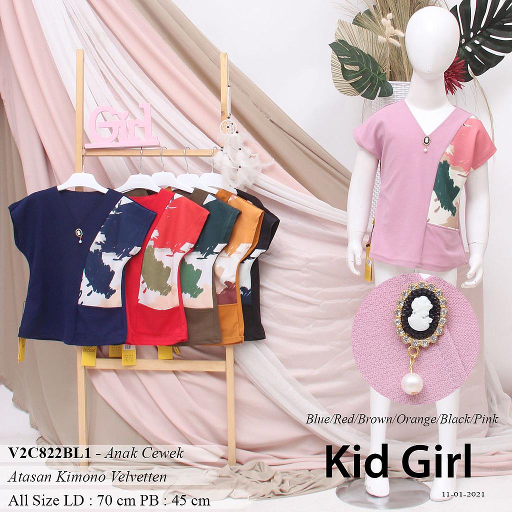 ANNISA V NECK SCUBA KOMBINASI POCKET
