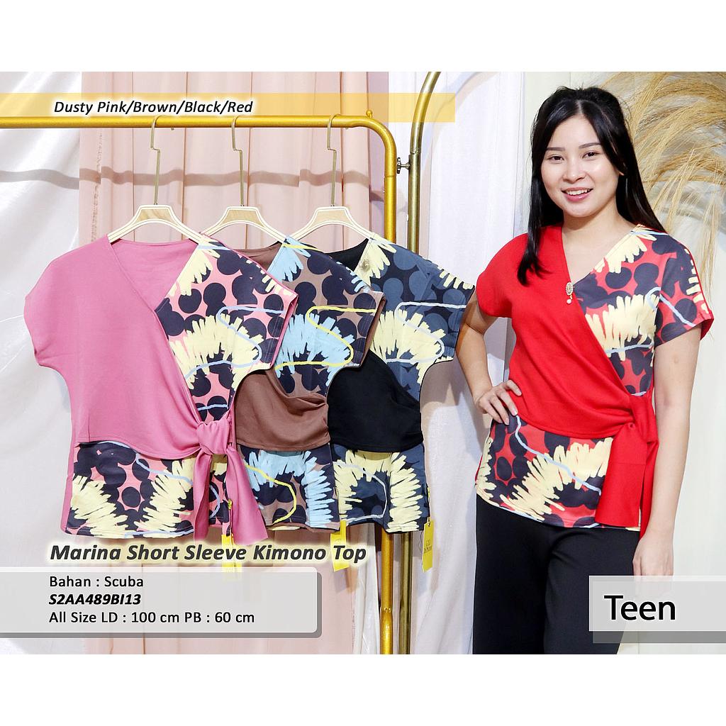 Marina short sleeve kimono top (AA489)