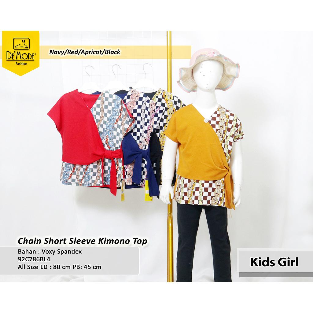 Chain kimno short top (C786)