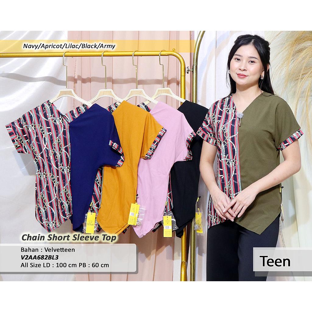 Chain Short Sleeve Top