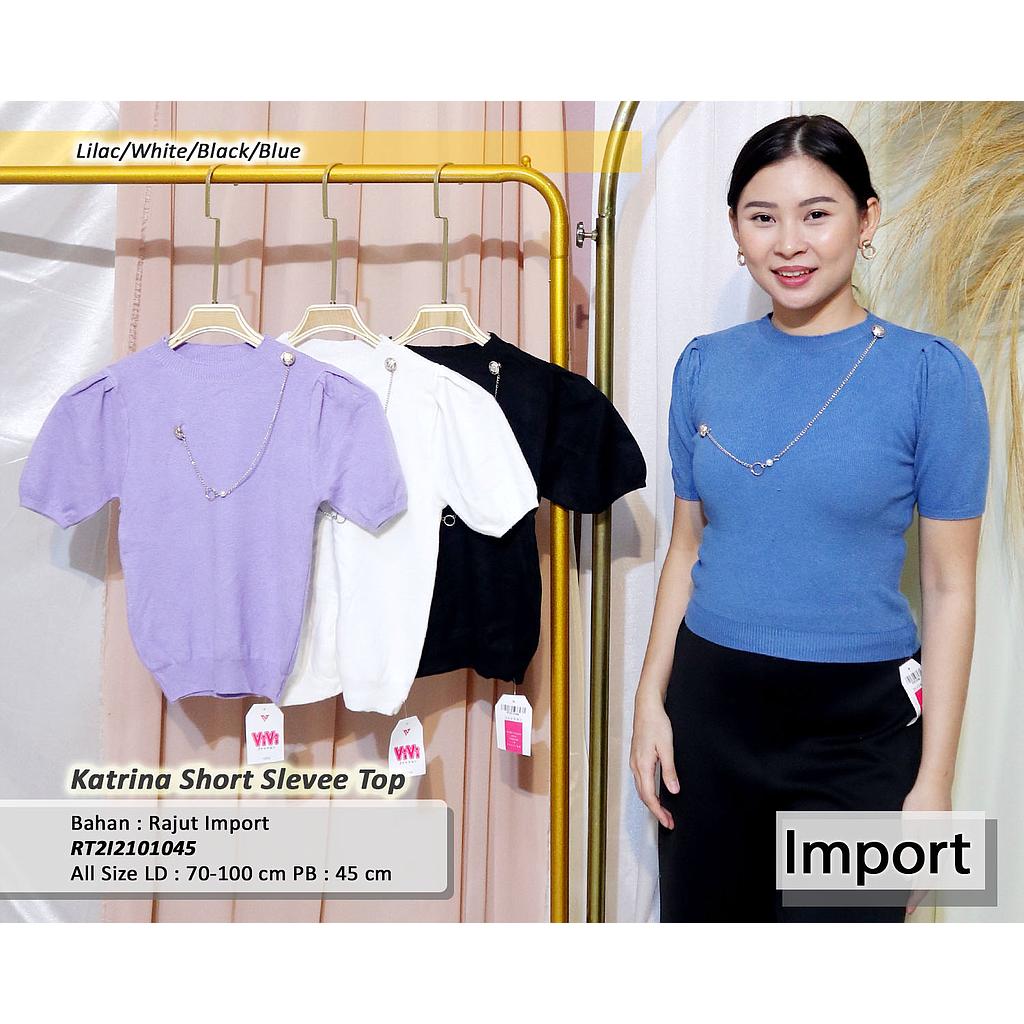 Liza Puff sleeve chain top