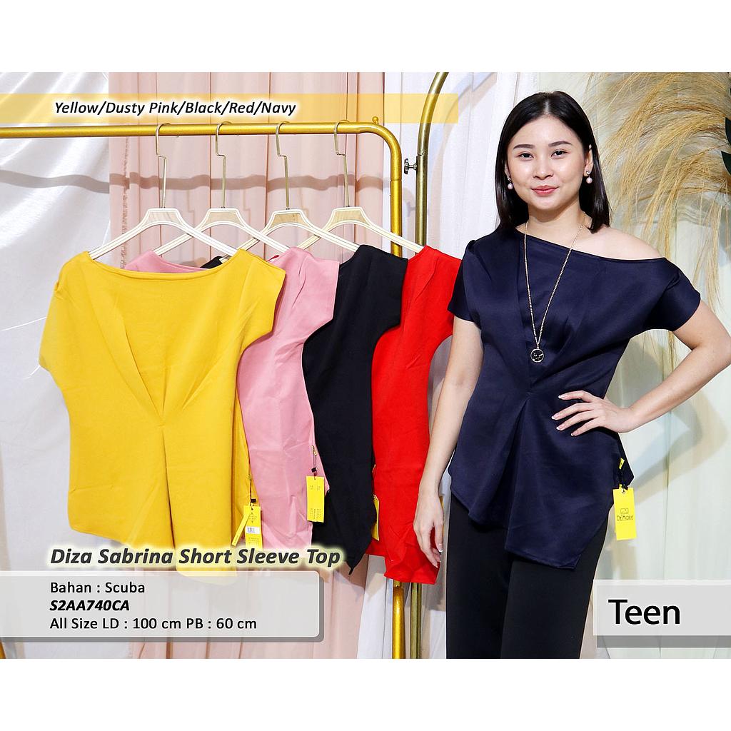 Diza Sabrina Short Sleeve Top