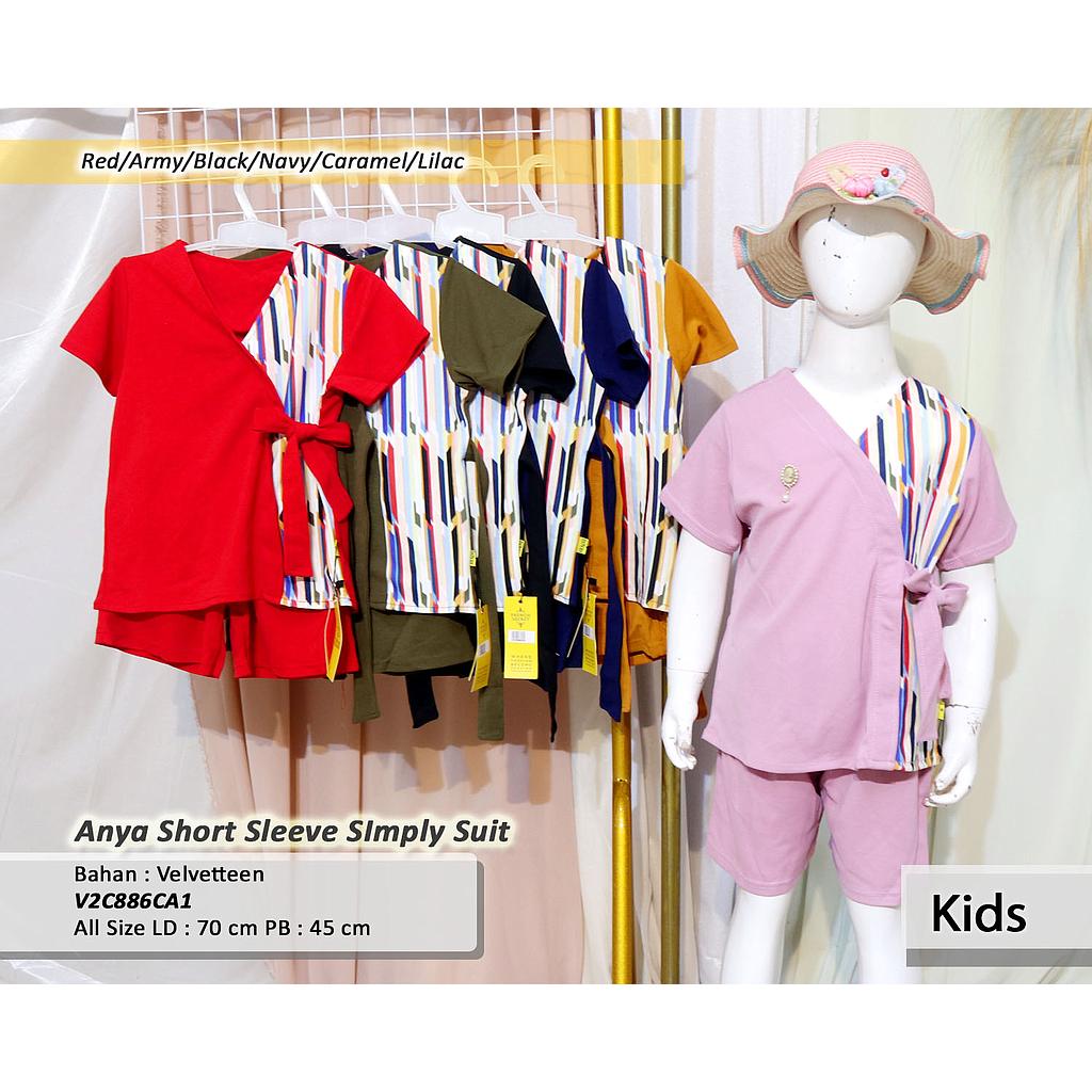 Anya short sleeve simply suit