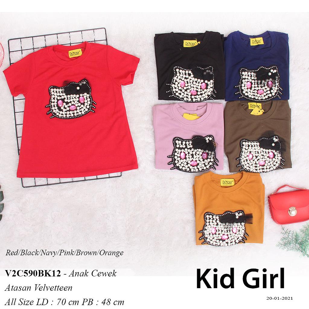 JOVIAN ATASAN T-SHIRT O NECK + APLIKASI