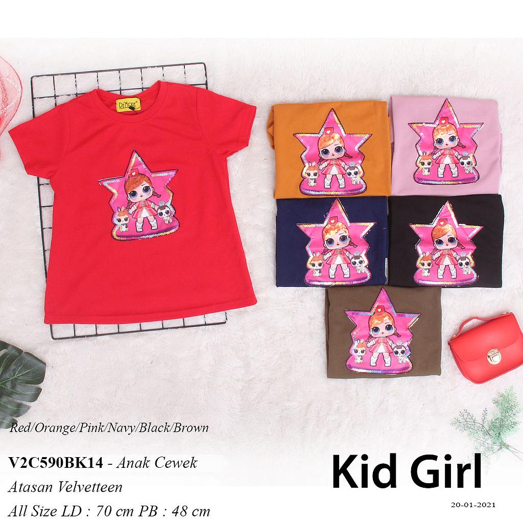 JOVIAN ATASAN T-SHIRT O NECK + APLIKASI