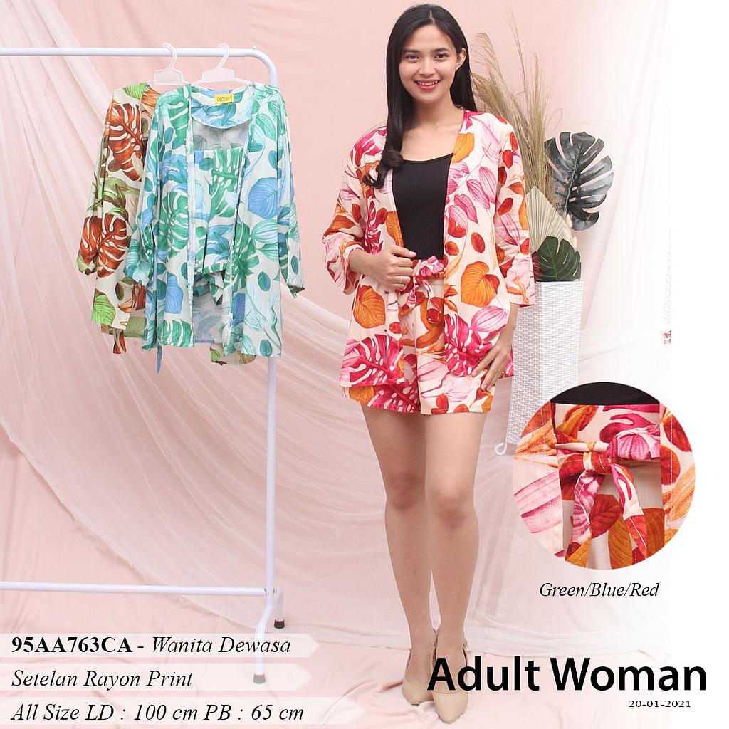 MONIC SET TGN PANJANG CORAK FULLPRINT 