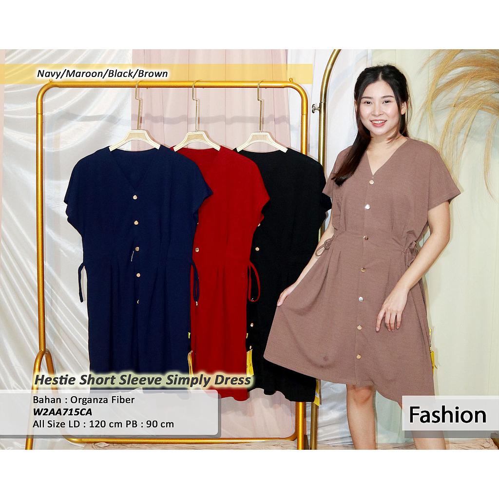 Hestie short sleeve simply dress