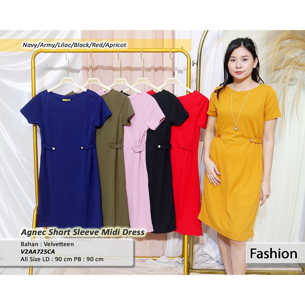 Agnes short sleeve Midi dress