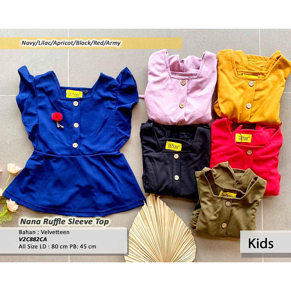 Nana Ruffle sleeve top