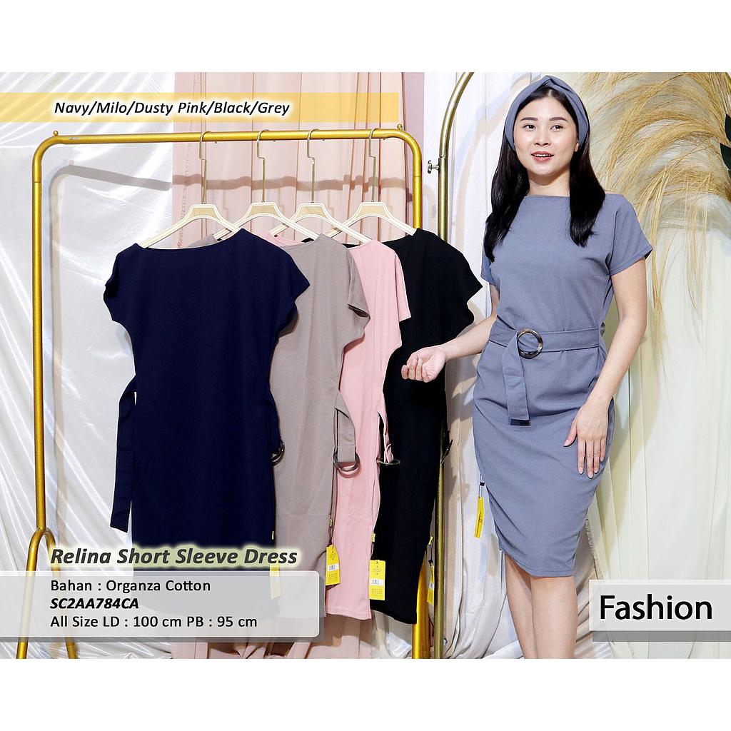 relina short sleeve dress