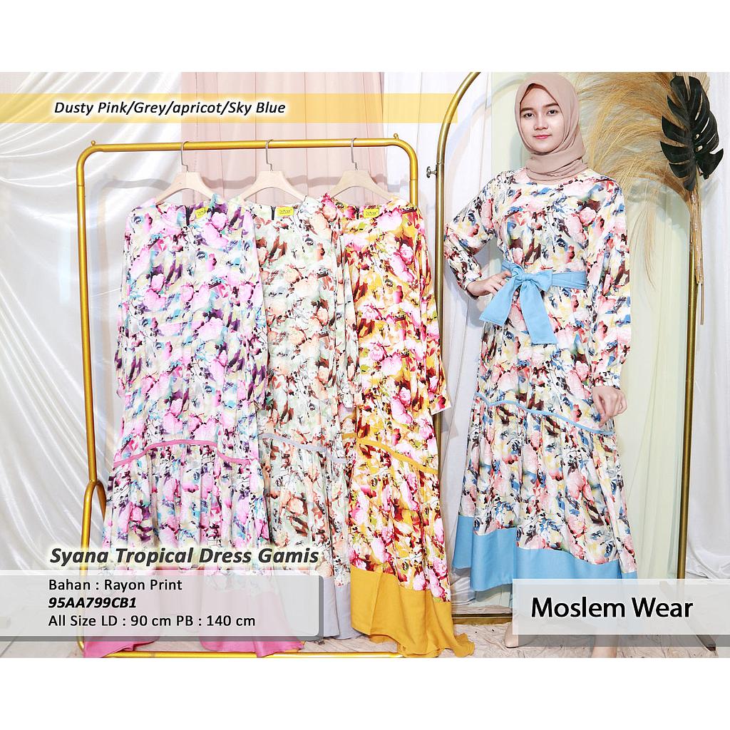 Syana Tropical dress Gamis