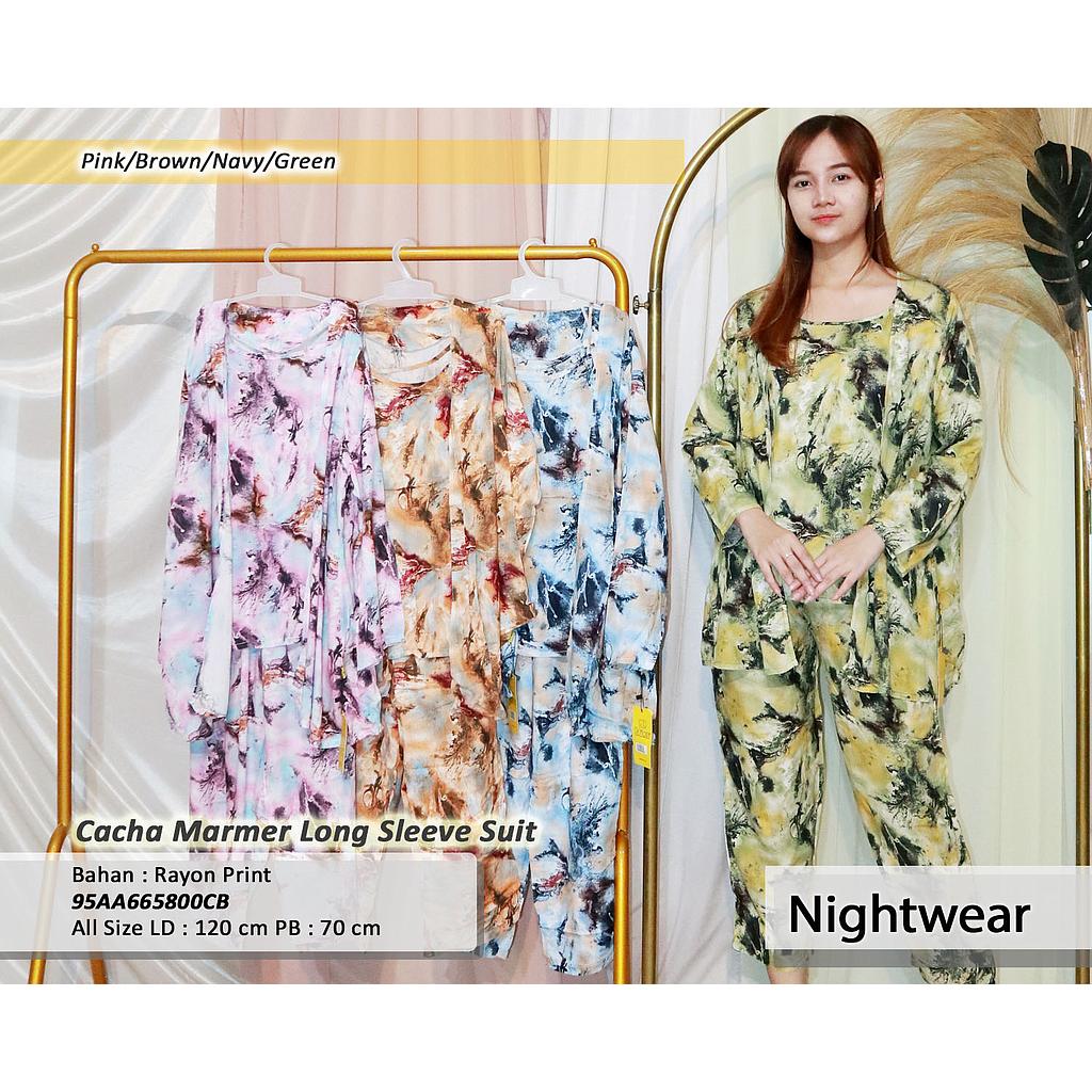 Cacha Marmer Long sleeve suit