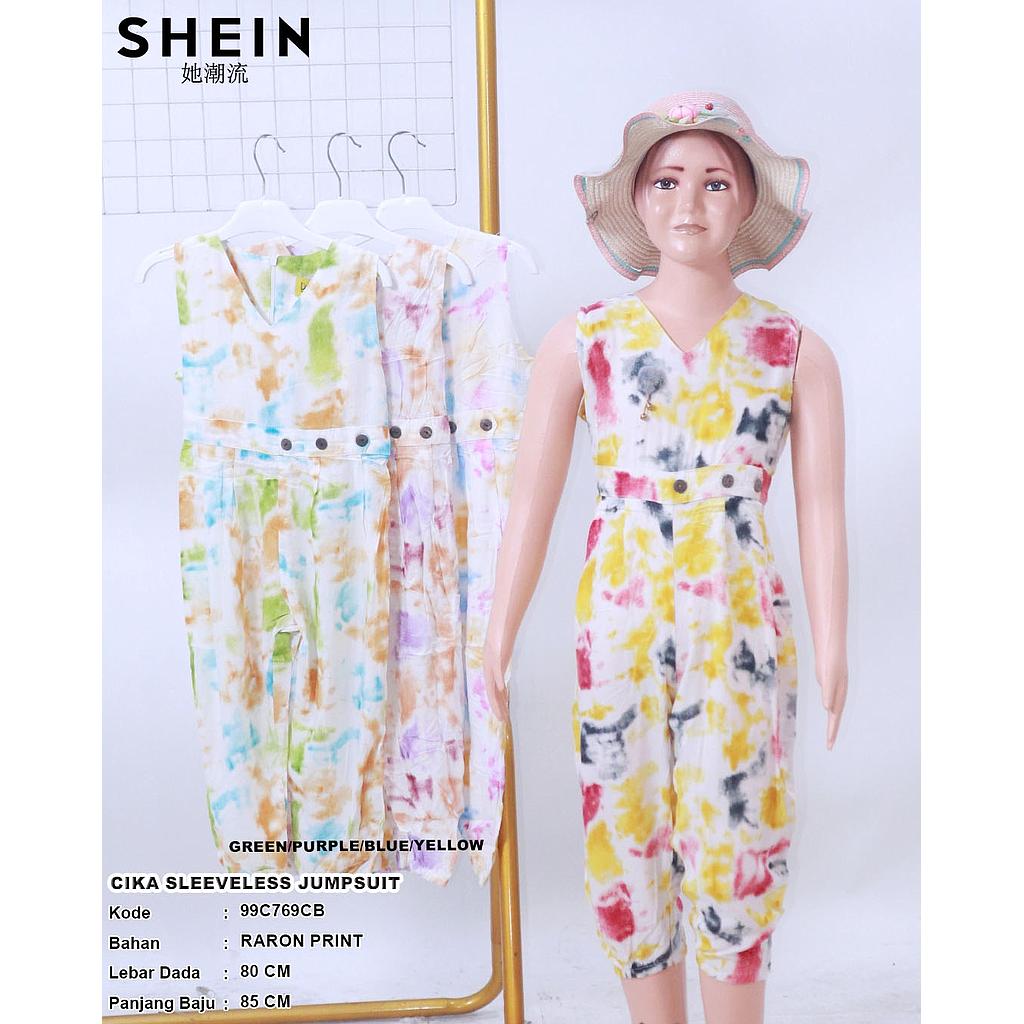 Cika sleeveless Tropical Jumpsuit (C769)