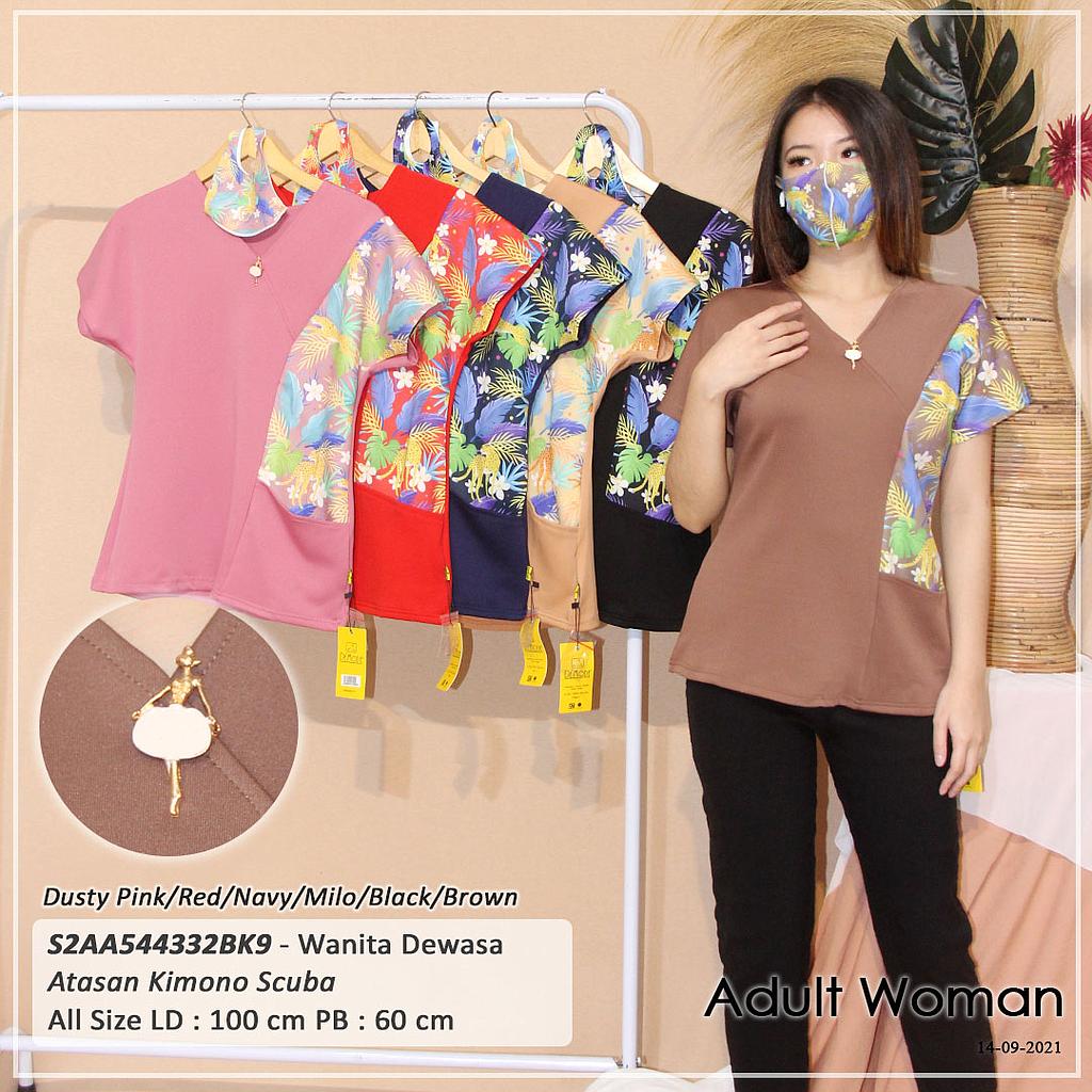 LINDY KIMONO SCUBA PRINT KOMBINASI