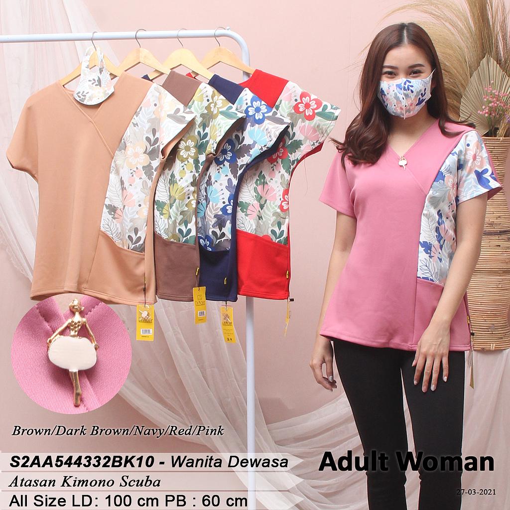 LINDY KIMONO SCUBA PRINT KOMBINASI