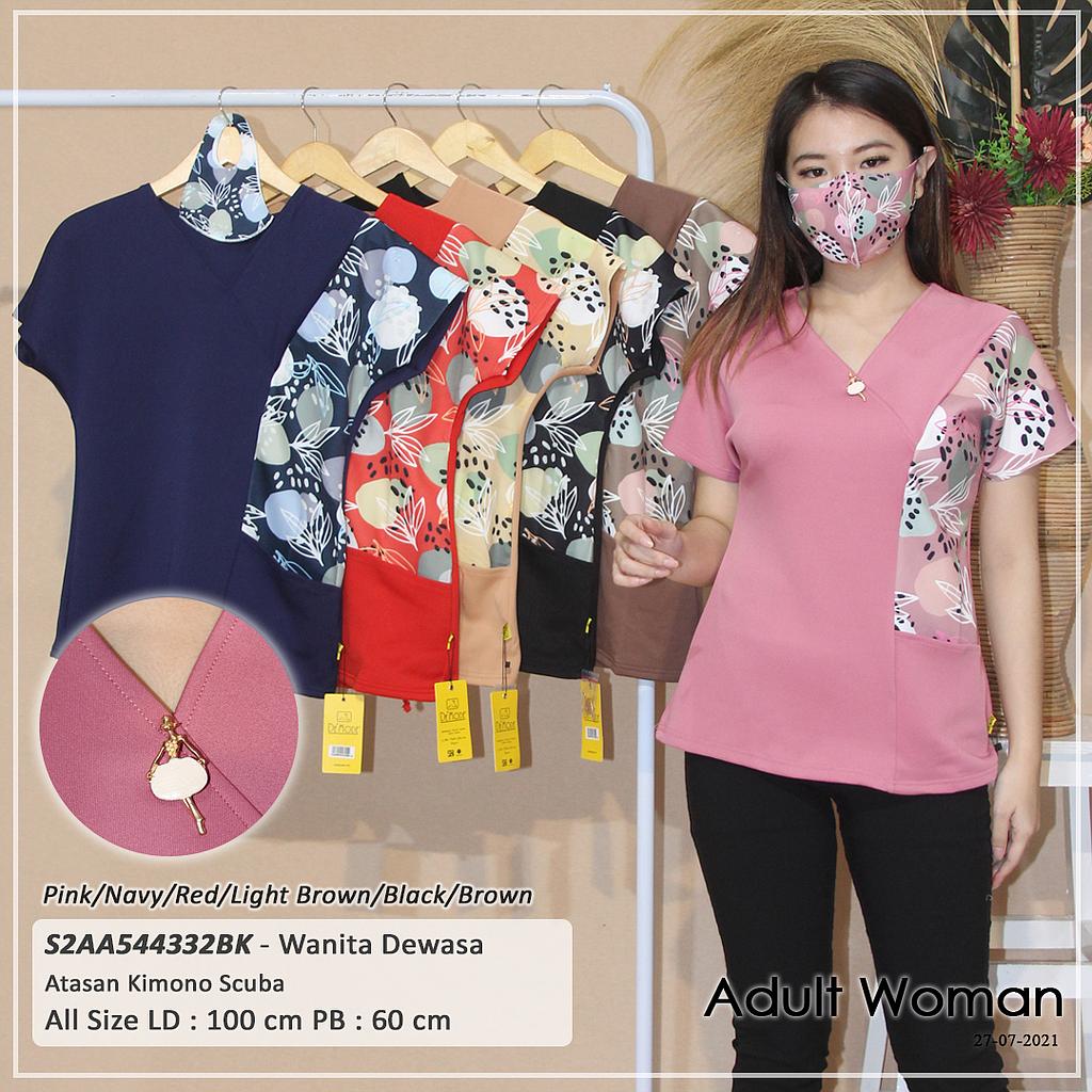 LINDY KIMONO SCUBA PRINT KOMBINASI