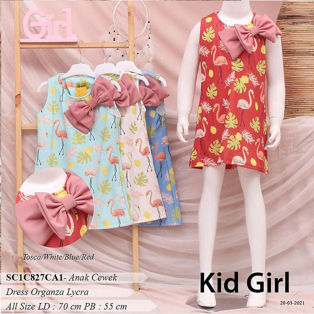 GISSELA DRESS SINGLET SCUBA FULLPRINT