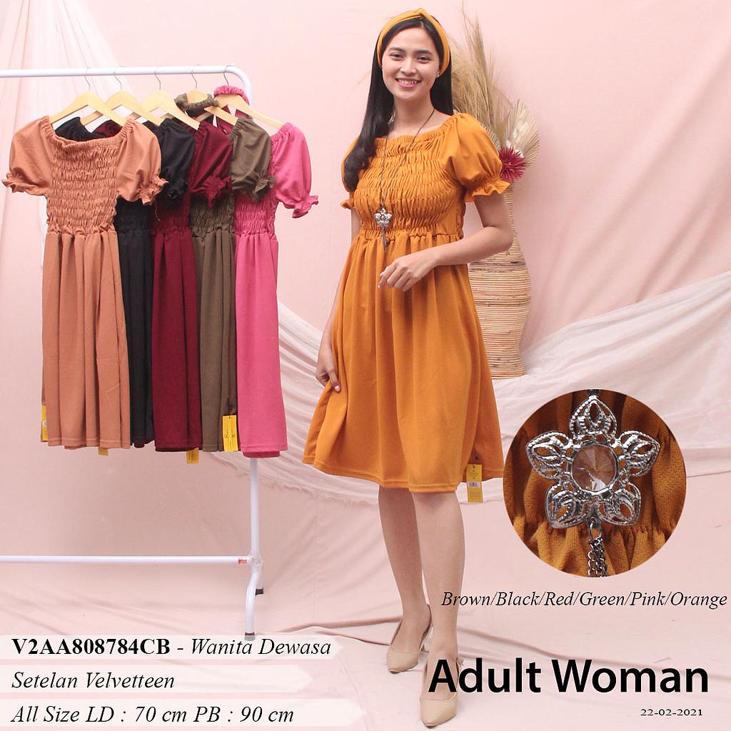 JEN DRESS SABRINA VARIASI SMOKE KARET + KALUNG