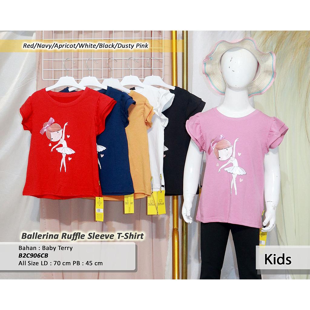 Ballerina Ruffle Sleeve T-shirt