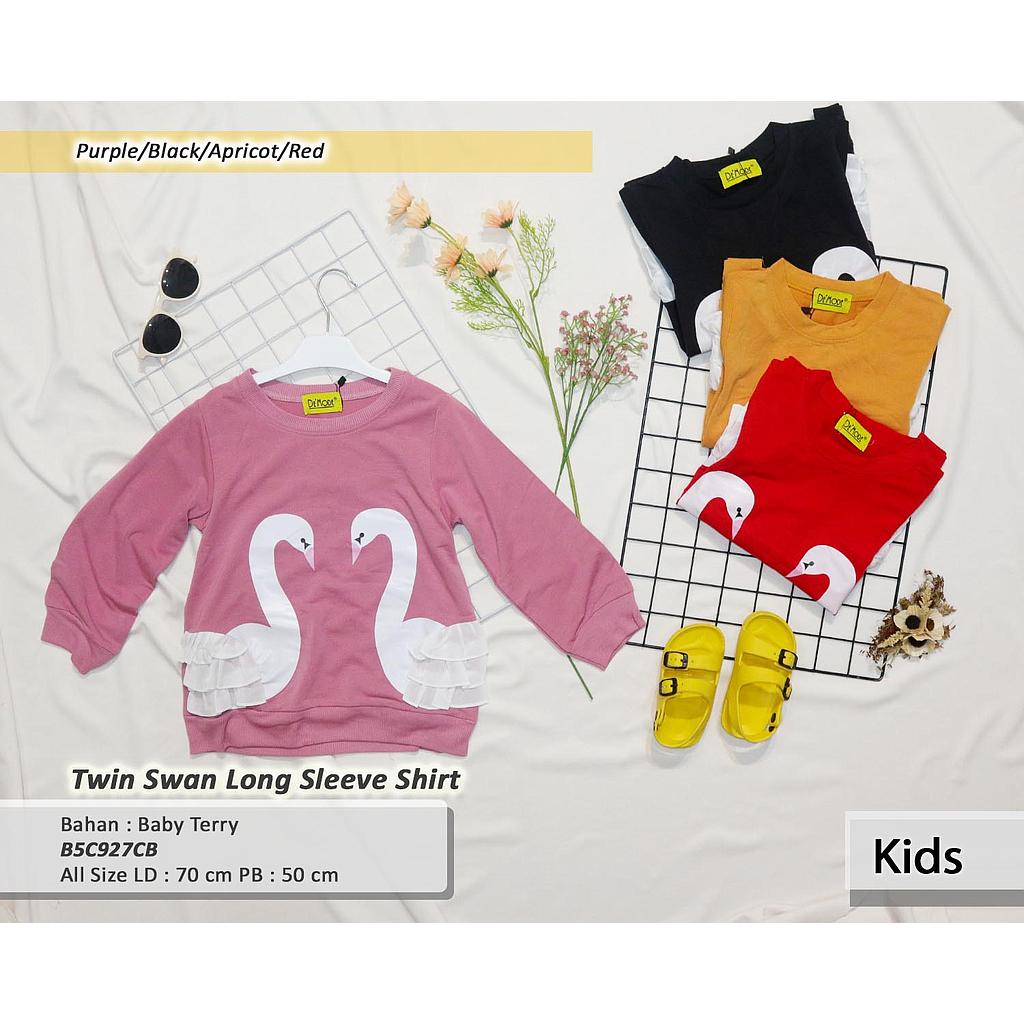 Twin swan Long sleeve shirt