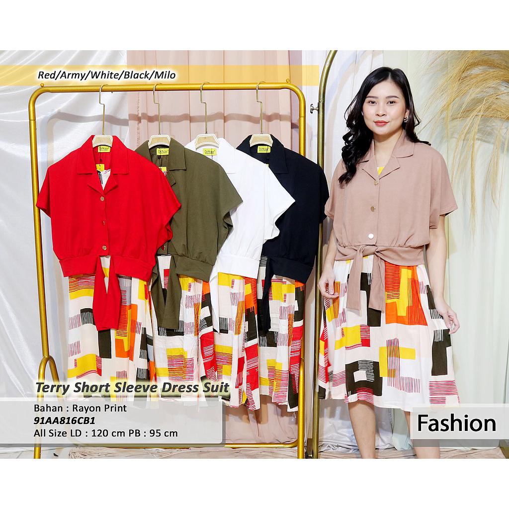 Terry short sleeve dres suit