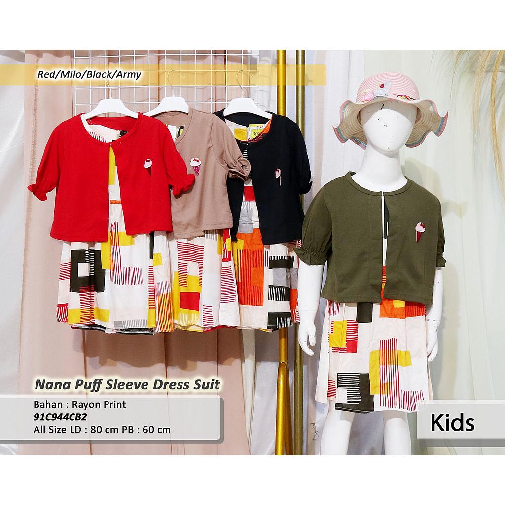 Nana Puff sleeve dress suit