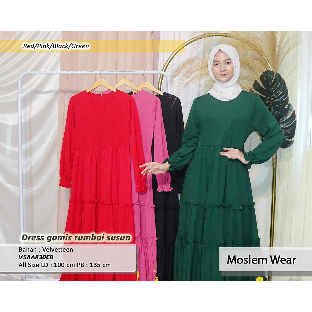 Dress Gamis Rumbai susun