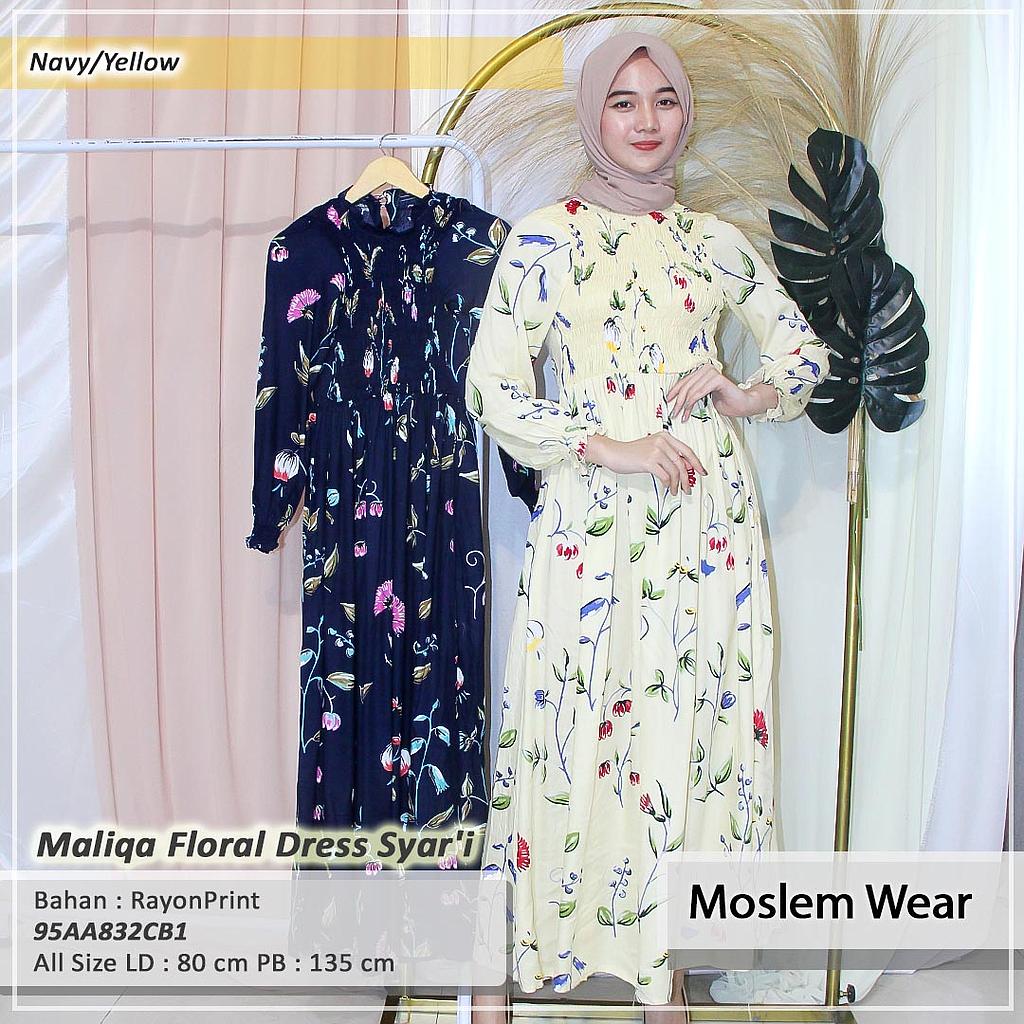 Maliqa Floral Dress syar'i