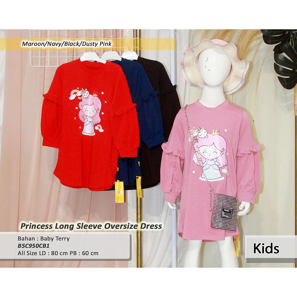 Princess long sleeve oversize dress