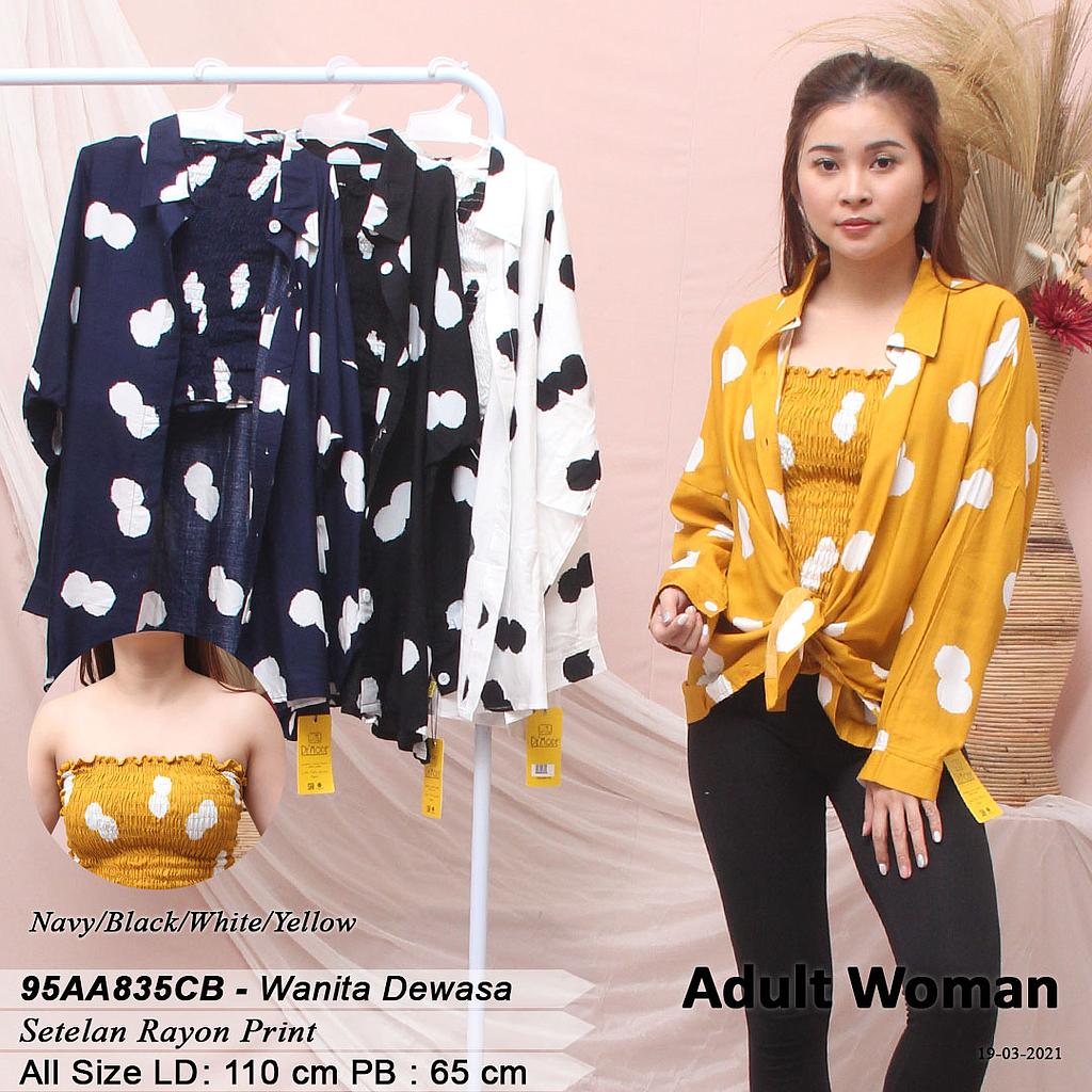 CELINE ATASAN KEMEJA VARIASI DALAMAN SMOCK KARET