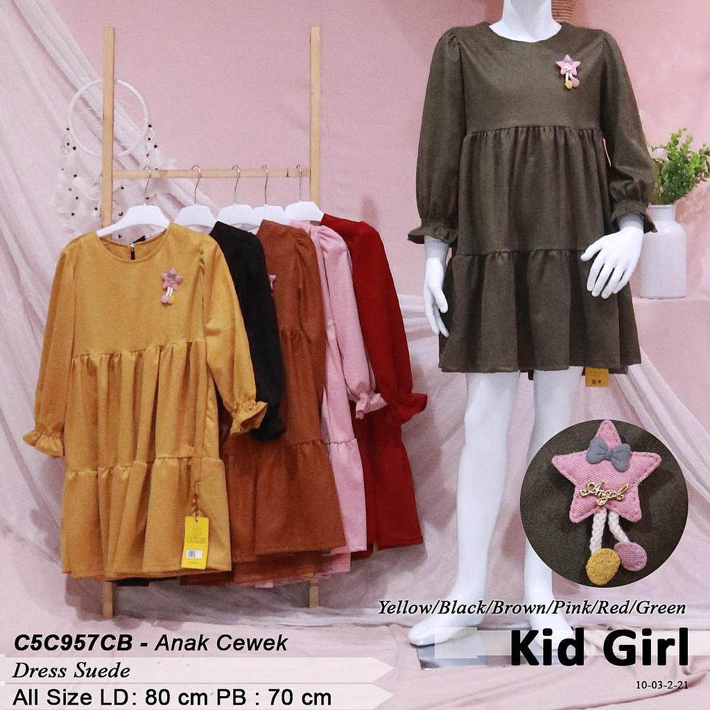 MIA DRESS KID KERUT SUSUN TGN PJG UJ RUMBAI + BROS 