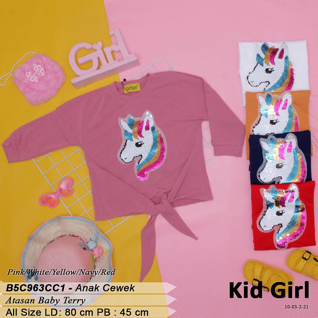 VIVI ATASAN KID TGN PJG RIB KOMBINASI IKAT DEPAN + APLIKASI