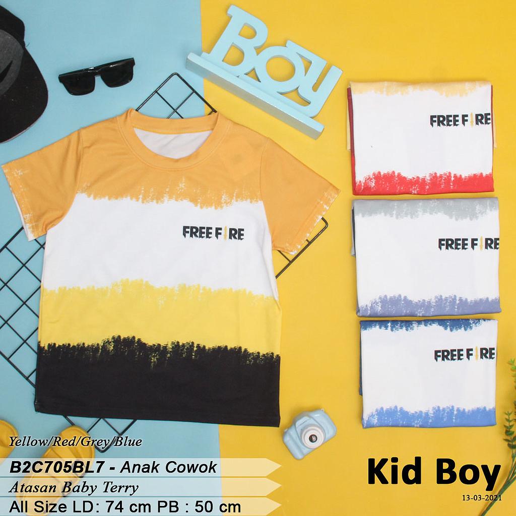 BENNET T-SHIRT OBLONG BABYTERRY FULLPRINT