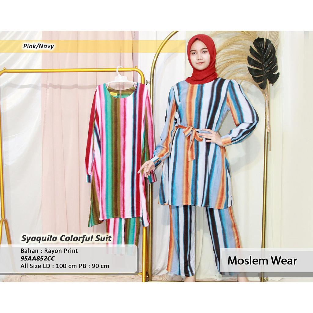 Syaquila colorful suit