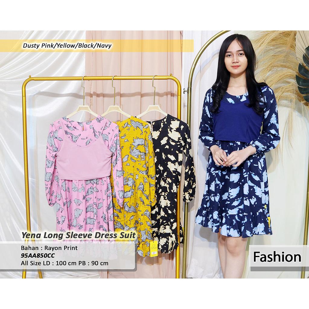 Yena long  dress suit (AA850)