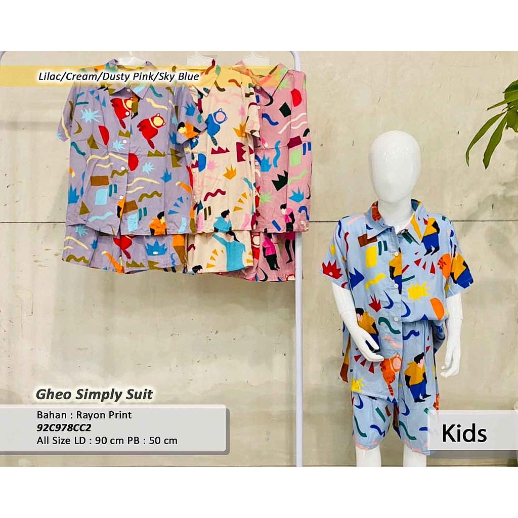 Gheo simply suit (C978)
