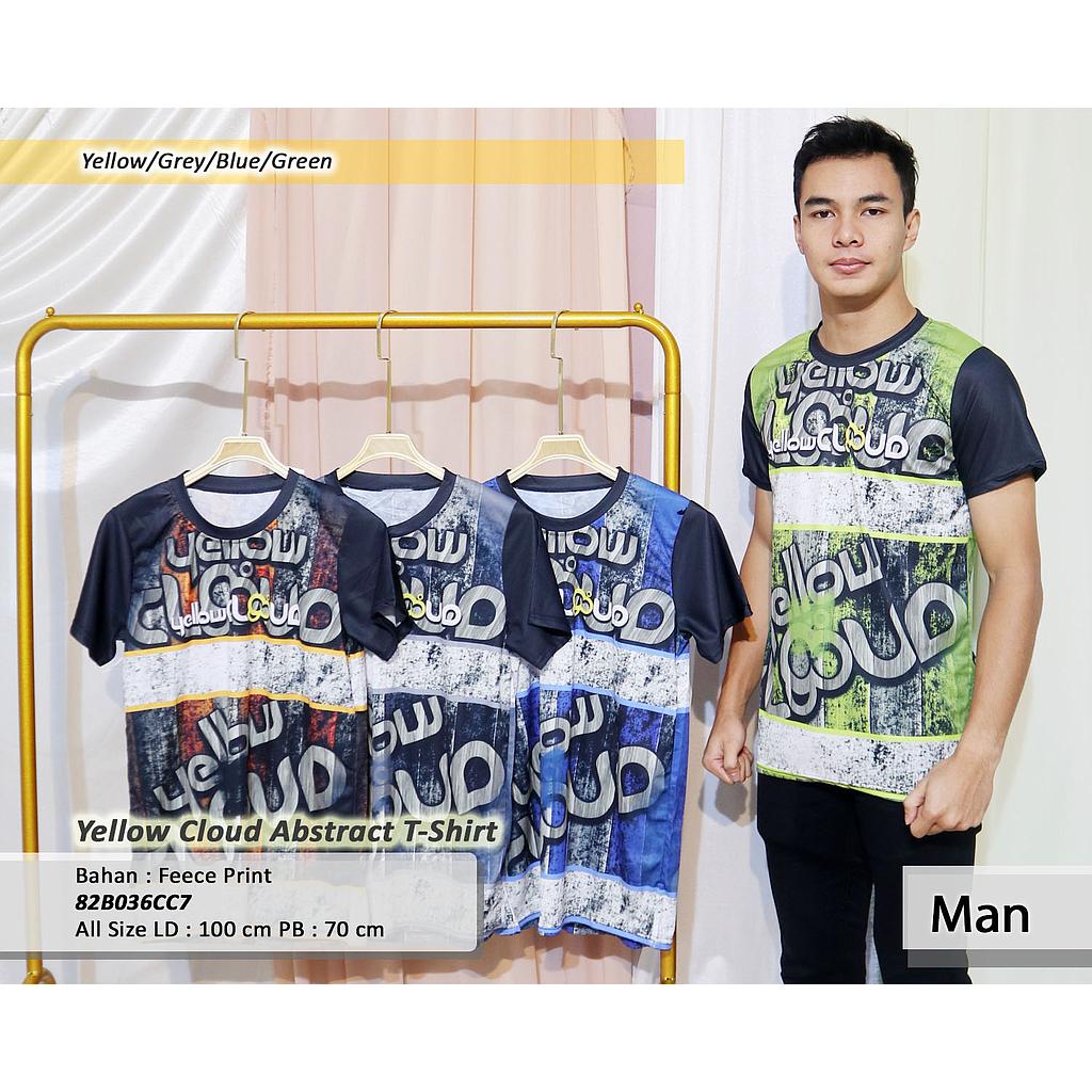 Yellow Cloud Abstract T-Shirt