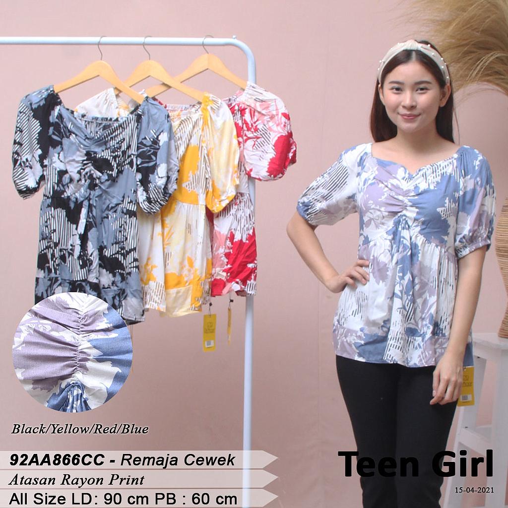 ATASAN RAYON PRINT VARIASI KARET 
