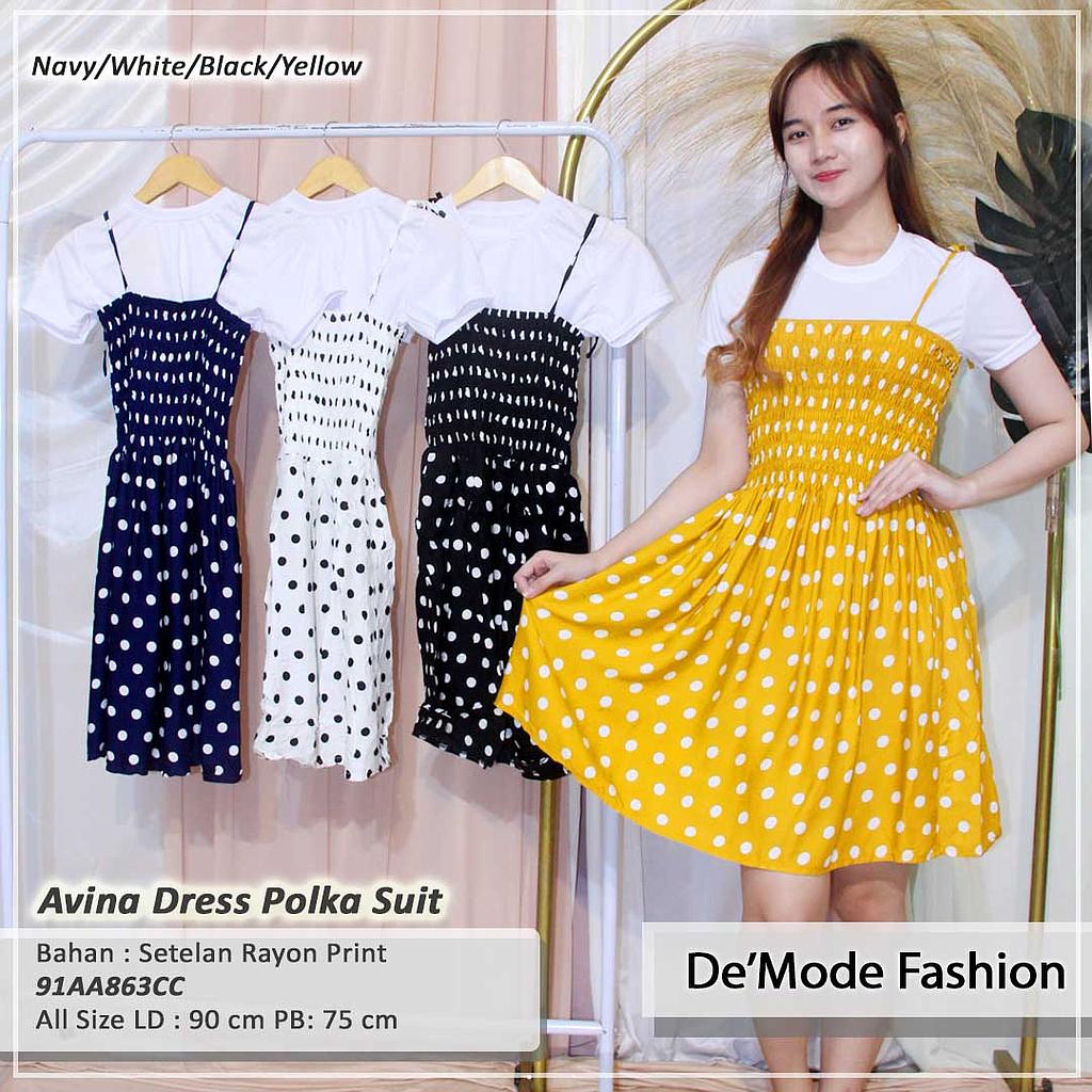 Avina dress polka suit