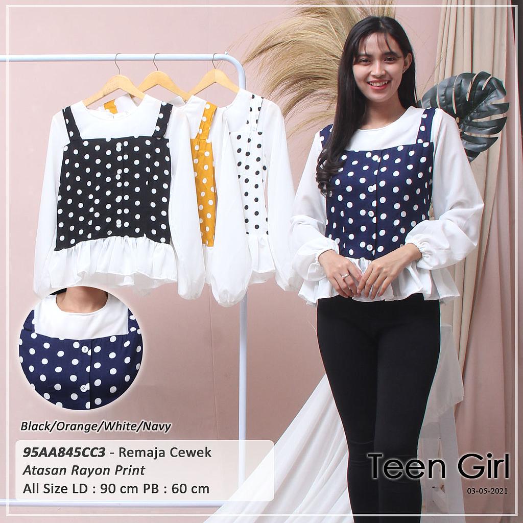 LYA ATASAN TGN PJG VARIASI BELAKANG SMOCK KARET