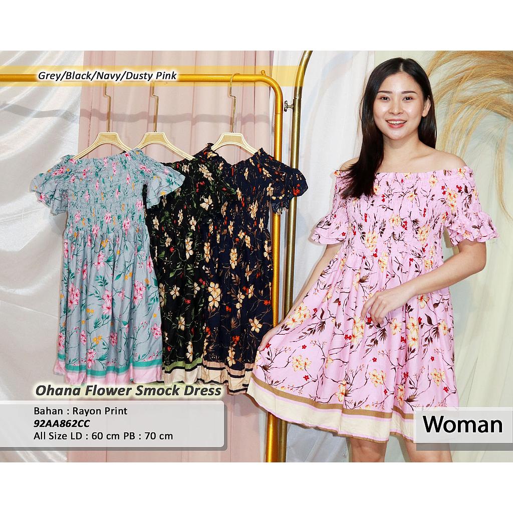 Ohana FLower smock dress
