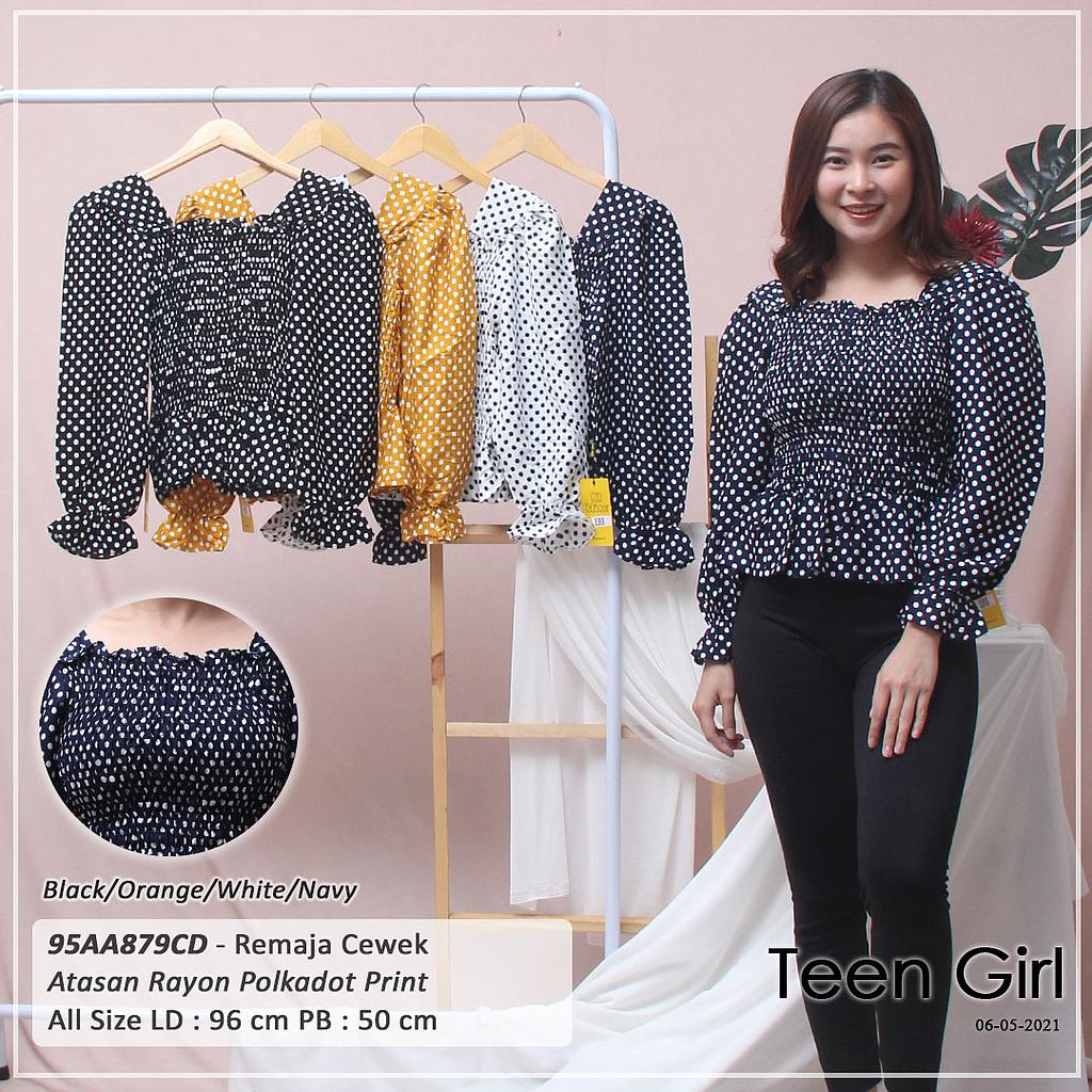 ATASAN RAYON PRINT TGN PJG VARIASI SMOCK KARET 