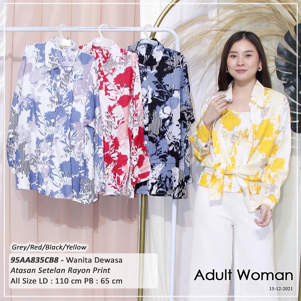 CELINE ATASAN KEMEJA VARIASI DALAMAN SMOCK KARET