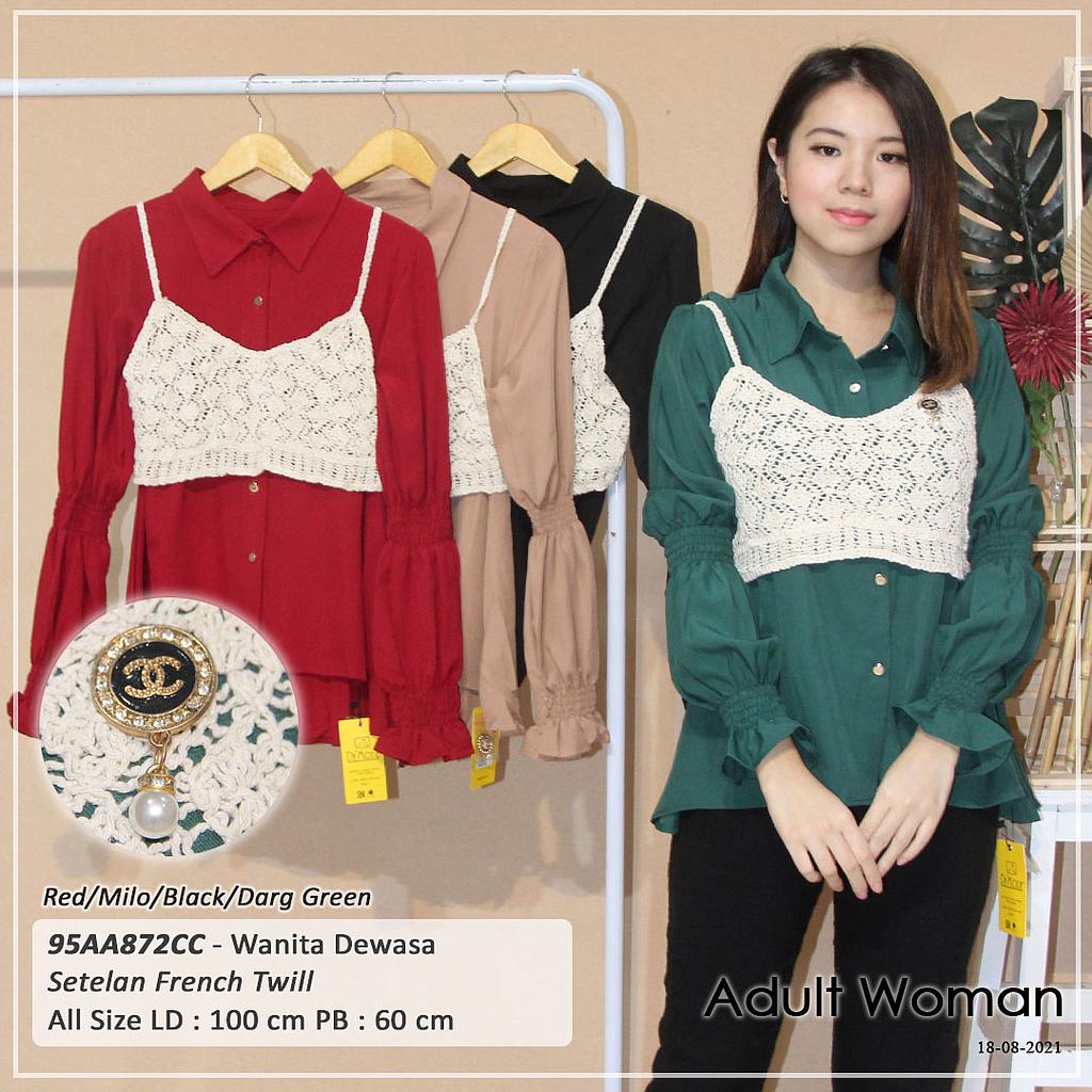 Fanya Long sleeve Button top
