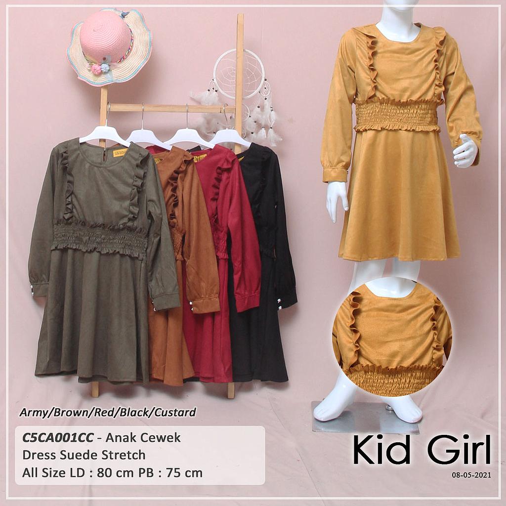 DRESS KID SUEDE PINGGANG JAHIT KARET + BROS 
